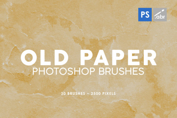 30 Old Paper Photoshop Stamp Brushes 2 – A Creative Resource for Designers and Artists