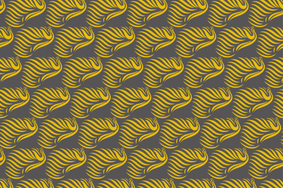 Abstract Yellow Pattern Black Background