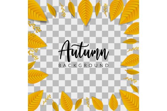 Background Hello Autumn Leaves Concept