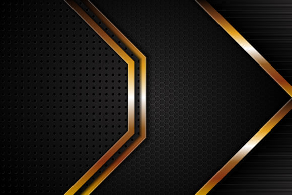 Black Gold Horizontal Layout Background
