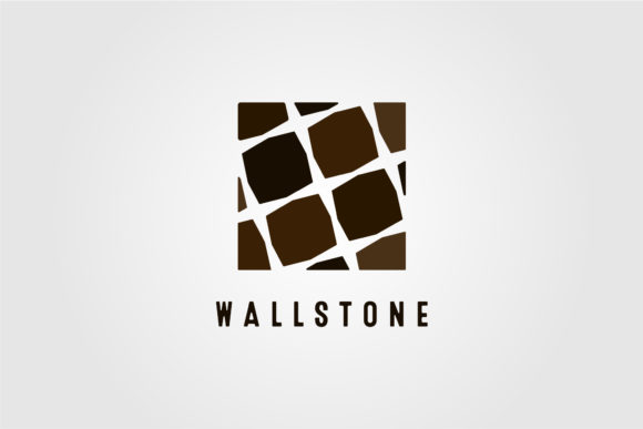 Carpentry Wall Stone Logo Design Vector
