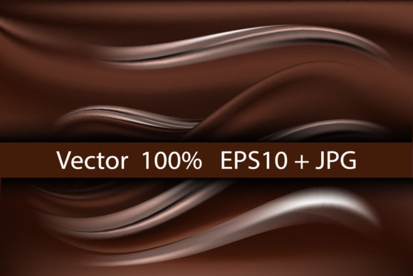 Chocolate Wave Creamy Silk Background