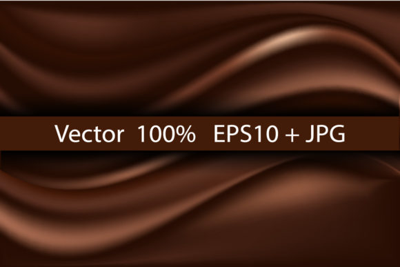 Chocolate Wavy Silk Background: A Versatile Design Element for Modern Creativity