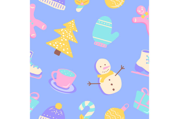 Christmas Seasonal Greeting Pattern: A Versatile Design Asset for Winter Projects