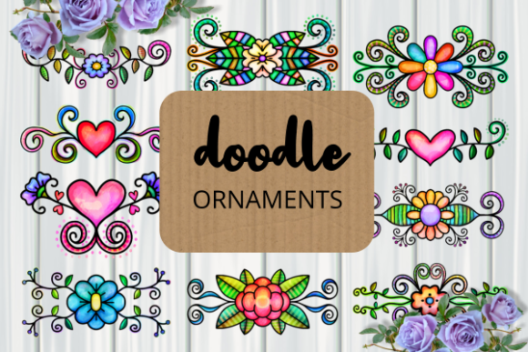 Doodle Ornamental Folk Art Flourishes: Elevate Your Creative Projects with Timeless Decorative Elements
