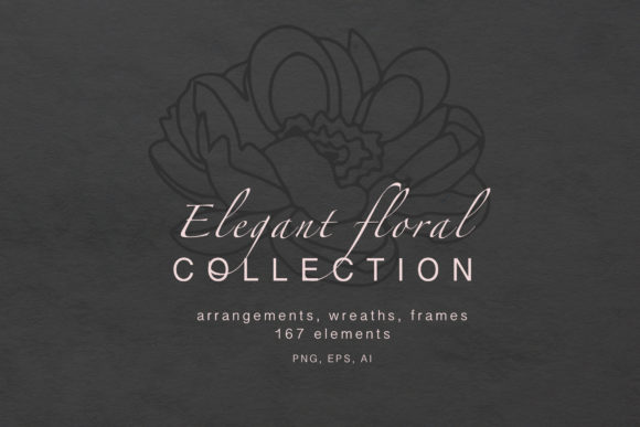 Elegant Floral Collection: A Versatile Design Resource for Creative Projects
