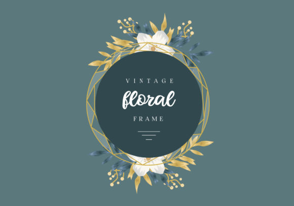 Elegant Watercolor Floral Frame: A Timeless Design Element for Art and Decor
