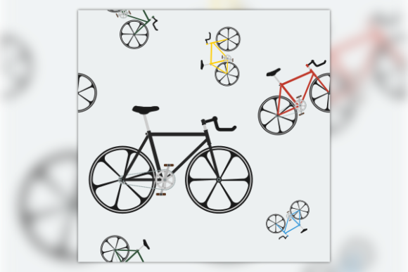 Fixed Gear Bicycle Seamless Pattern: A Versatile Design Element for Creative Projects