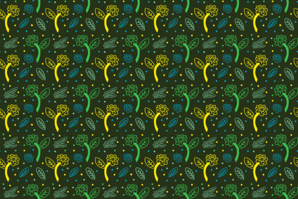 Flower Green Background Pattern: A Versatile Design Element for Modern Creatives