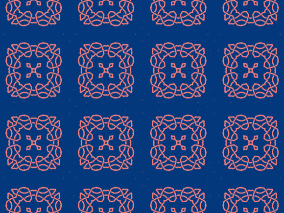 Islamic Blue Sharp Illustration for Decor and Design