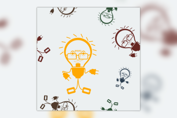 Light Bulb Character Seamless Pattern: A Versatile Design for Creative and Commercial Use