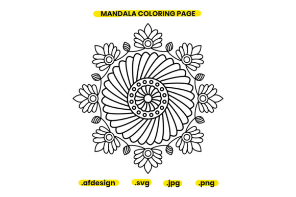 Mandala Coloring Page Design 06