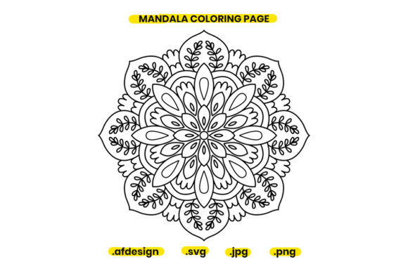 Mandala Coloring Page Design 10