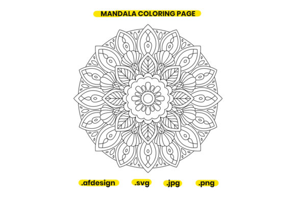 Mandala Coloring Page Design 26