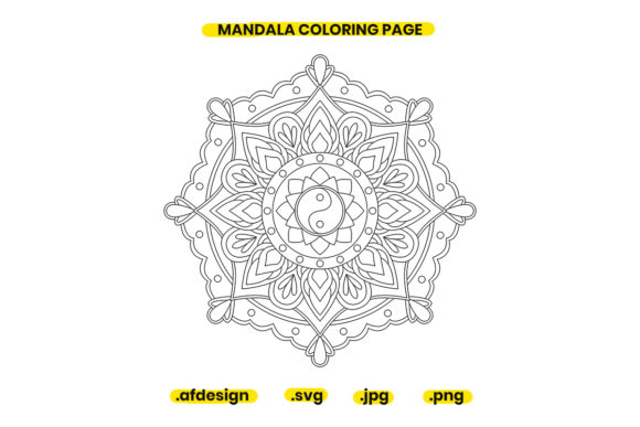 Mandala Coloring Page Design 37: A Versatile Digital Art Resource for Creative Projects