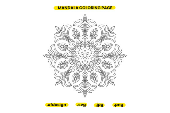 Mandala Coloring Page Design 40: Strategic Applications for Creativity and Branding