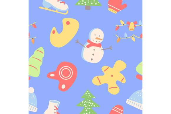 Merry Christmas Seamless Pattern