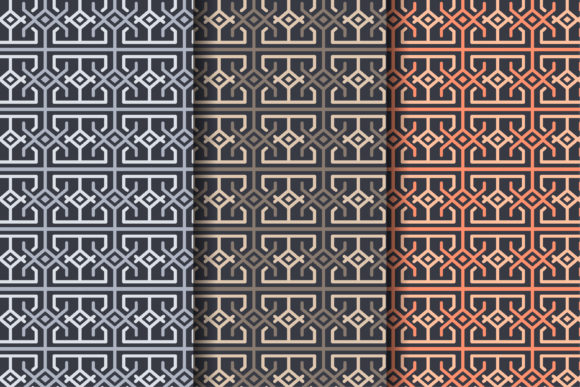 Outline Square Pattern Rounded Design Overview
