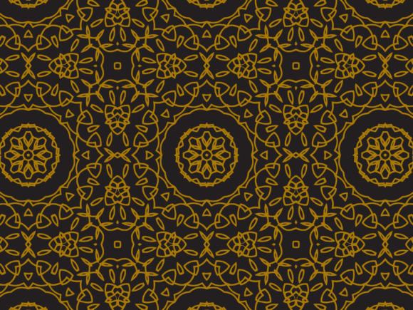 Pattern Gold Floral Ornament Line Motifs: Strategic Design for Modern Creativity