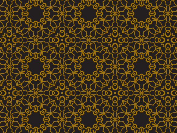 Pattern Gold Flowers Abstract: A Modern Approach to Decorative Design