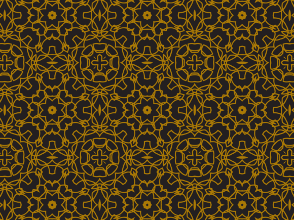 Pattern Gold Irregular Ornaments