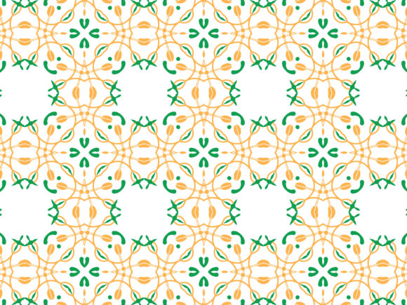 Pattern Green Ornament Design