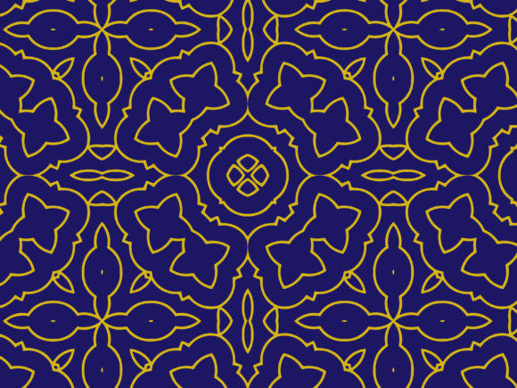 Pattern Islamic Illustration Blue: A Timeless Design for Modern Spaces