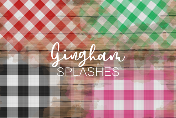 Pretty Festive Fabric Gingham Splashes: A Versatile Decorative Element for Creative Projects