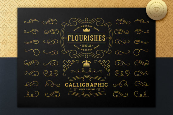 Set of Vintage Flourish Swirls: A Strategic Design Asset for Creative Professionals