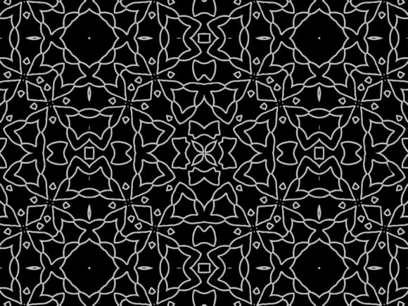Silver Pattern Ornament Design Elements