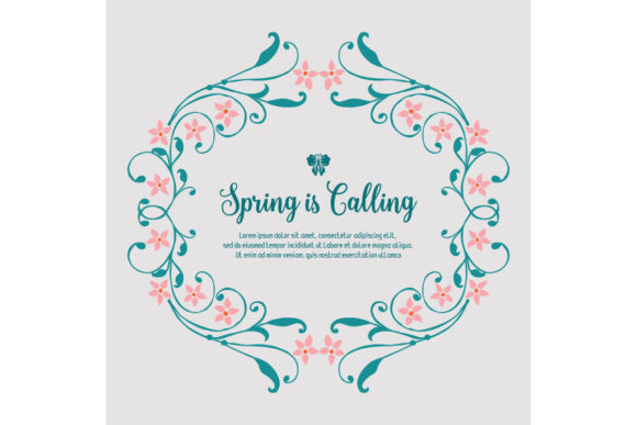 Simple Spring Calling Poster Design