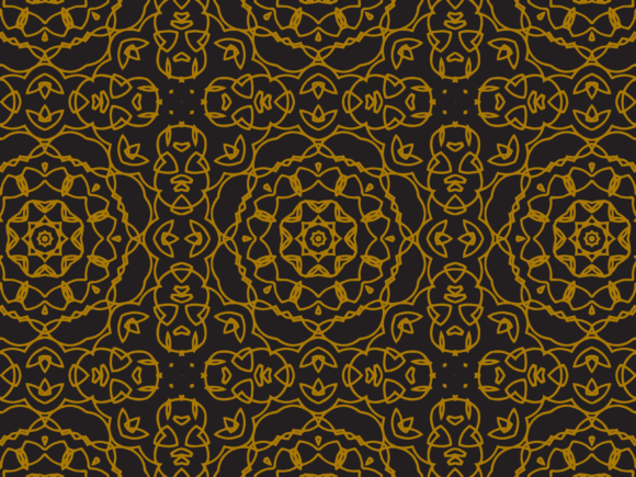 The Rise of Pattern Gold Circle Ornament Line Motif in Modern Design