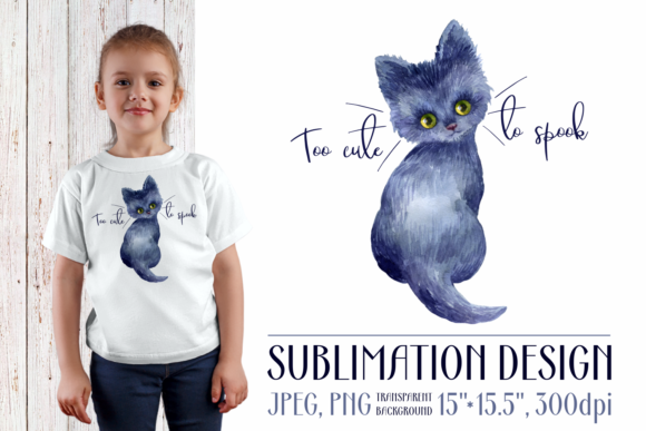 Too Cute to Spook: The Rising Appeal of the Watercolor Black Cat Design